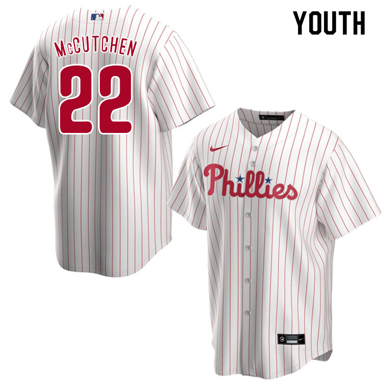 Nike Youth #22 Andrew McCutchen Philadelphia Phillies Baseball Jerseys Sale-White